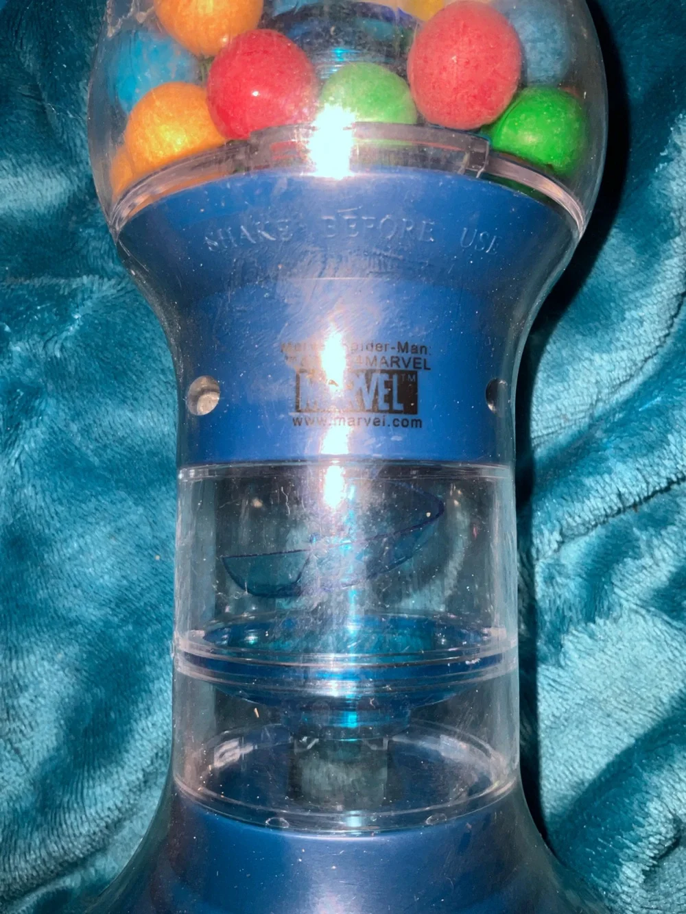 Vintage Red & Blue Spider-Man Gumball Toy Dispenser - Kids Toy 2004